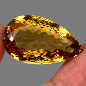 Kamień naturalny cytryn ogromny 80.86ct VVS AAA