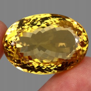 Kamień naturalny cytryn ogromny 93.57ct VVS AAA