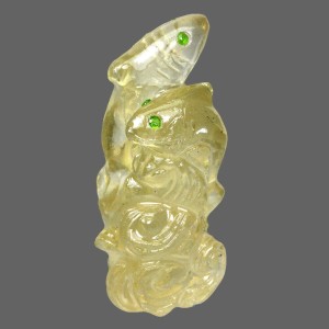 Kamień naturalny 48.87ct kwarc cytrynowy rekin