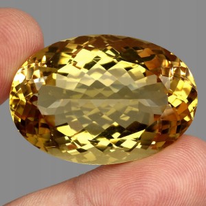 Kamień naturalny cytryn ogromny 80.84ct VVS AAA
