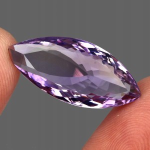 Kamień naturalny ametryn 15.48ct VVS dwukolorowy