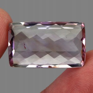 Kamień naturalny ametryn 30.6ct VVS dwukolorowy